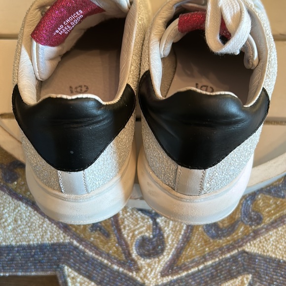 MELINE made in Italy white glitter runners size 36 (US 6) - Picture 6 of 11